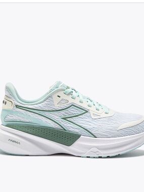 Diadora Women's Mint Green & White Running Sneakers